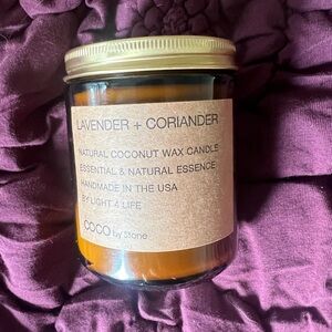 New Levender and Coriander candle